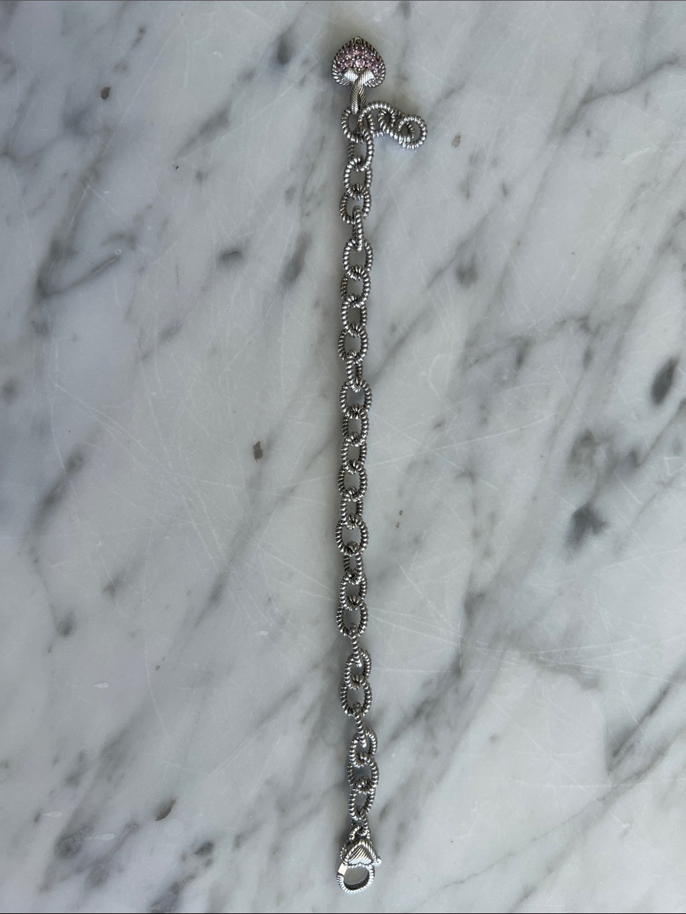 Judith Ripka Silver Chain Bracelet - Free Shipping!
